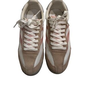 Tretorn Pink and Tan Women's Sneakers
